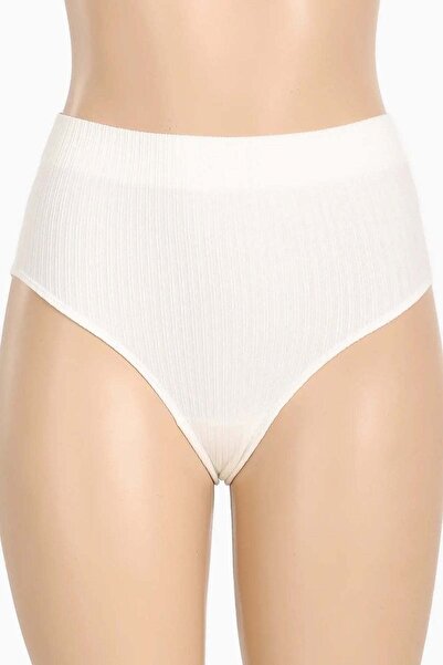 CARINA Carina Ribbed High Waist Panties - Off White