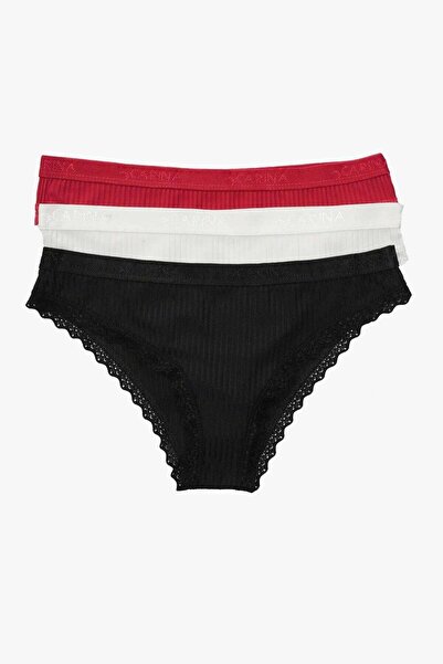 CARINA Karina Set of 3 Bikini Panties-Black