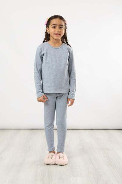 CARINA Karina Girls' Heating Set - Medium Gray Shiny