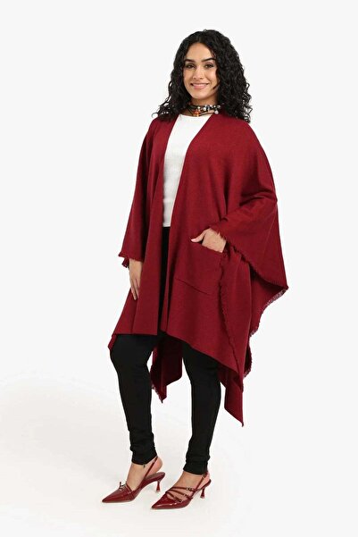 CARINA Carina Poncho with Tassels - Wood Pink