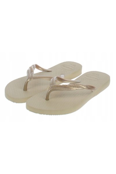 Havaianas Șlapi de damă aurii din cauciuc de vară 33-34 J_C