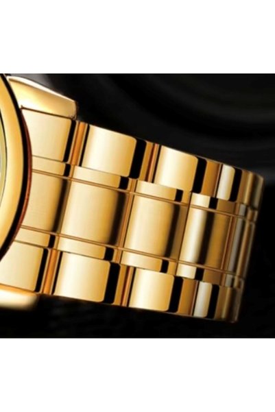 Sewor 20mm Diameter Curved Tip Gold Color Watch Strap