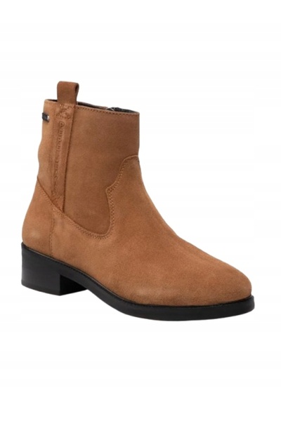 Pepe Jeans Botine din piele maro 36 AWE
