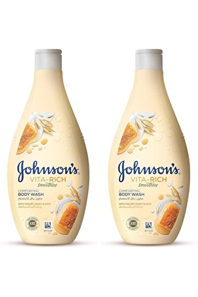 Johnson & Johnson غسول الجسم المريح من جونسون فيتا ريتش بالعسل والشوفان والزب...