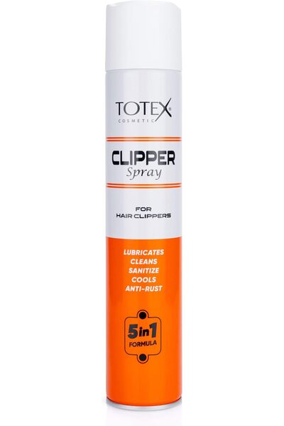 TOTEX Clipper Spray 400ml - 5-in-1: Lubricates, Cleans, Cools and Protects Ag...
