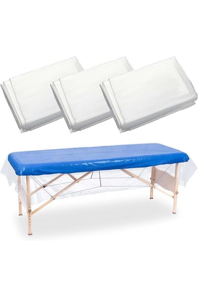 ALMEKAQUZ 90Pcs Disposable Plastic Massage Table Sheets Spa Massage Treatment...