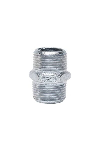 Flamex Niplu zincat 1 " (1 τόνος), εξάγωνο εξωτερικό-εξωτερικό εξάρτημα.