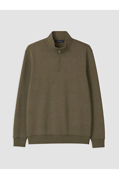LC Waikiki Rmz Gi̇yi̇m Farkiyla Dik Roba Collar Men's Thick Sweatshirt