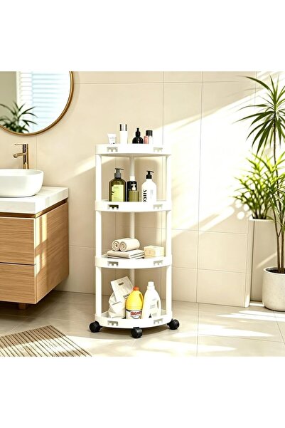 SmartMaster 4-Tier Corner Shower Caddy & Shelf, Space Saving Adjustable Stand...