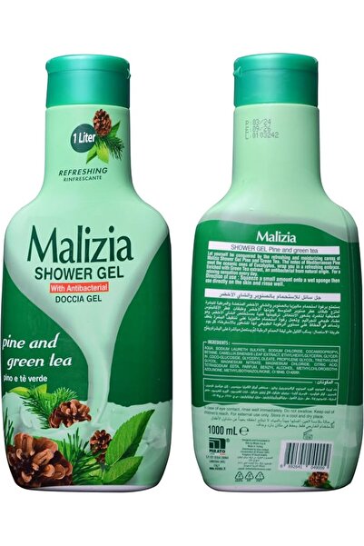 Malizia Refreshing Pine & Green Tea Scent Bath Foam Shower Gel 1000 ml