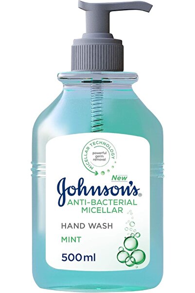 Johnson & Johnson غسول اليدين المضاد للبكتيريا من جونسون، بالنعناع، 500 مل
