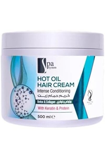 Spa System كريم زيت الاستحمام المكثف بالكيراتين والبروتين 500 مل
