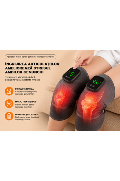 Generic Brand Set 2 aparate tip Genunchiera cu 3 functii de Incalzire si 3 fu...