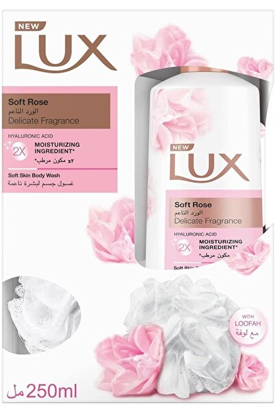 LUX جل استحمام سوفت روز + لوفا 250 مل عرض ترويجي