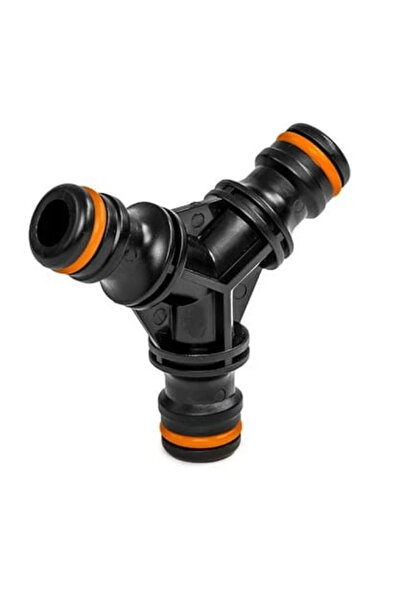 Bradas Tee (Y connector) garden hose 3/4", quick coupling,