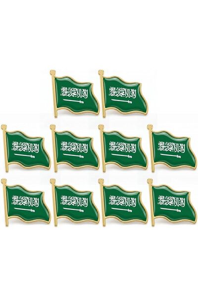 BananaHome 10pcs/5pcs Saudi Arabia Flag Pins KSA Flag Enamel Made Lapel Pins ...