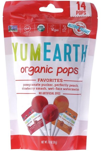 YumEarth Organic Fruit Lollipops, 14 Pops - Pack of 1