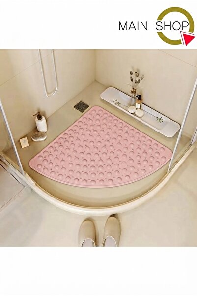 MAİN SHOP Köşe Vantuzlu Banyo ve Duşakabin Paspası, Delikli Kaydırmaz Duş Mat...
