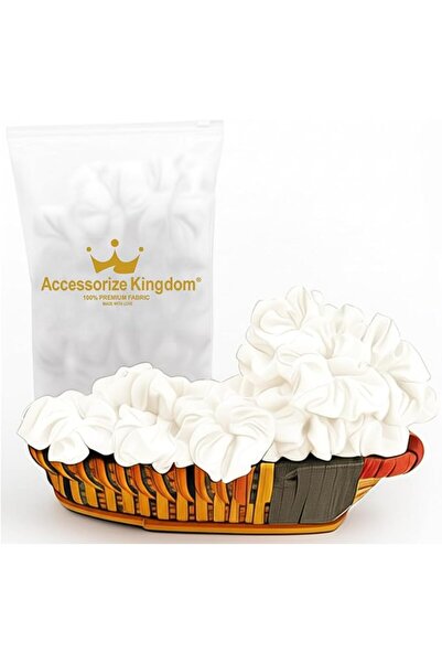 Accessorize Kingdom Premium Hair Scrunchie for Women| Scrunchies for Girls | ...
