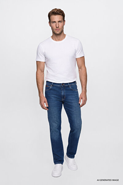 WRANGLER Texas Pamuklu Straight Fit Cepli Esnek Jean Kot Denim Pantolon