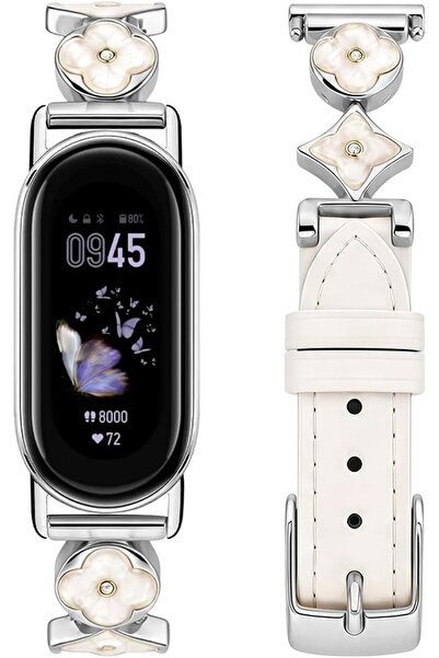 GENERAL Zkius Watch Band for Xiaomi Mi Band 10/9/8, Leather Strap for Mi Band...