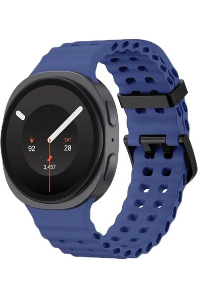 GENERAL Silicone Ocean Strap Compatible with Samsung Watch 9 8 Strap 44mm 40m...