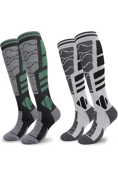 YARDHOBI Merino Wool Ski Socks, Cold Weather Socks, Thermal Knee-High Warm So...