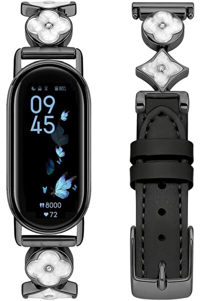 GENERAL Zkius Watch Band for Xiaomi Mi Band 10/9/8, Leather Strap for Mi Band...
