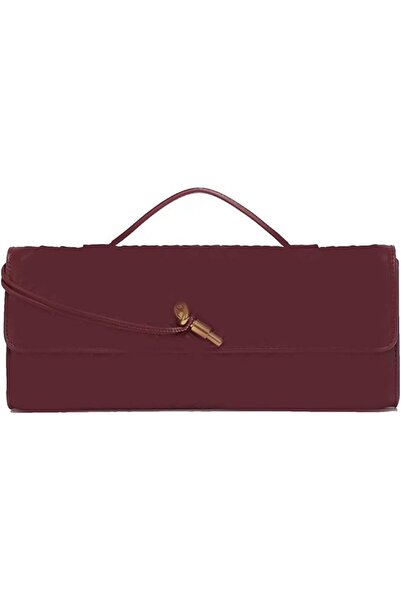 GENERAL Handmade Woven Evening Bag for Women Casual Clutch Purse Leather Shou...