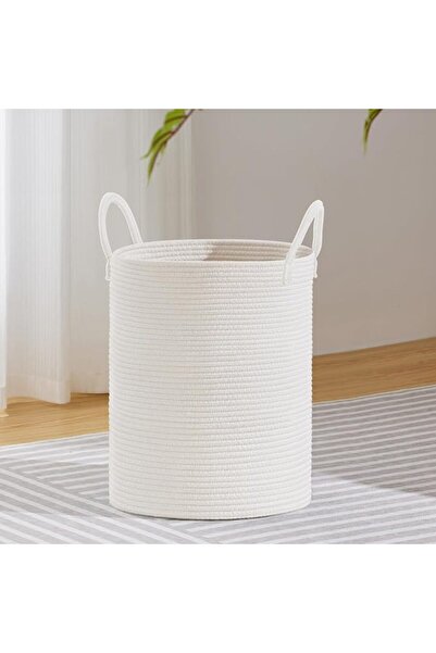 VIPOSCO Large Laundry Hamper, Tall Woven Rope Storage Basket for Blanket, Toy...