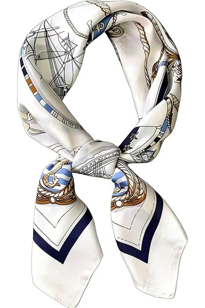 Youtrico وشاح مربع 70×70 سم، وشاح رأس، وشال للرقبة، إكسسوار أنيق متعدد الاستخ...