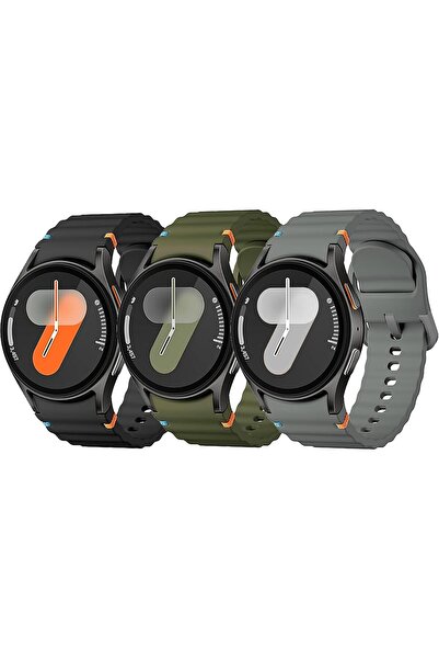 GENERAL Sport Band for Samsung Galaxy Watch 7 Band 40mm 44mm,No Gap Soft Sili...
