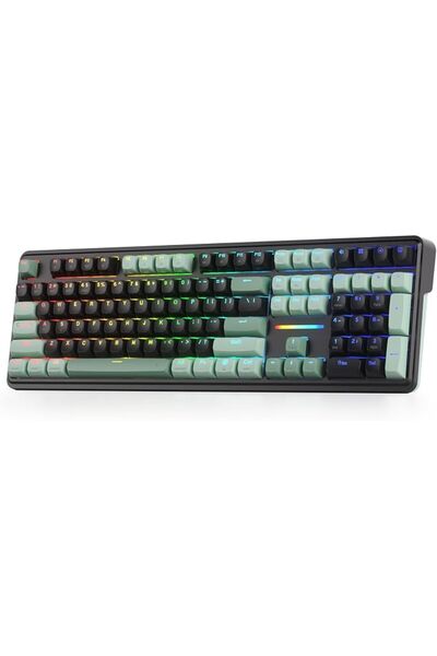 REDRAGON K668 RGB Gaming Keyboard, 104 keys + Extra 4 Hotkeys Wired Mechanica...
