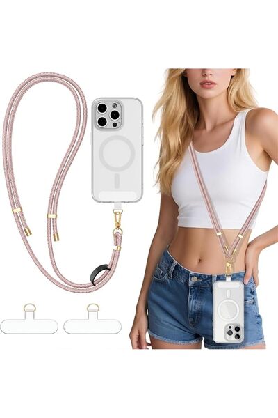 TERRIFI 4-IN-1 Phone Lanyard + Wrist Strap Kit, Universal Adjustable Crossbod...