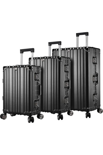 GENERAL Cabin Pro Light Weight Aluminum Frame Fashion Trolley Luggage Set Pol...