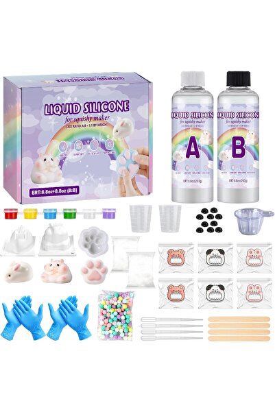 Beauenty Taba Squishy Kit ，Squishy Making Kit Bubble Free Fast Cure Squishy S...