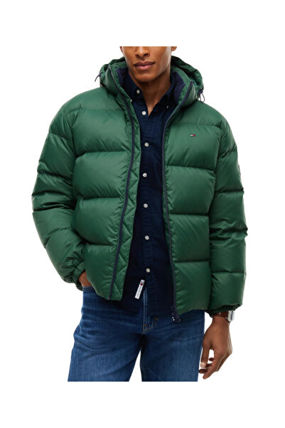 Tommy Hilfiger Ανδρικό Μπουφάν Πράσινο Tommy Jeans DM0DM19786-MBM