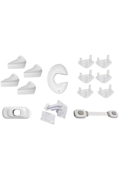 Generic طقم سلاما الأساسي لأمان المنزل - طقم حماية الأطفال يشمل قفل الأدراج ا...