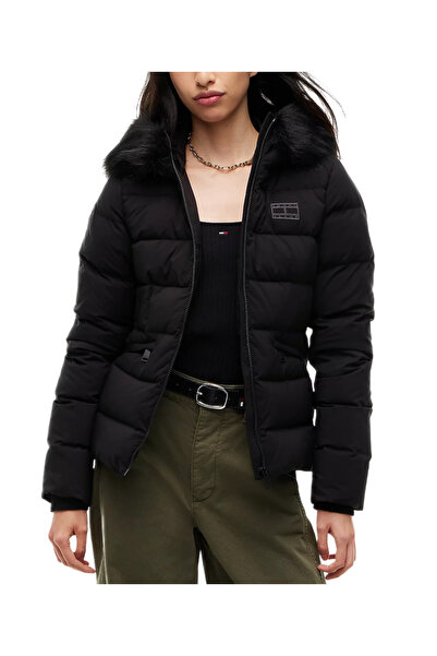 Tommy Hilfiger Γυναικείο Μπουφάν Μαύρο Tommy Jeans DW0DW23409-BDS
