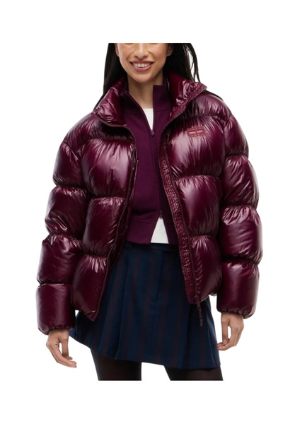 Tommy Hilfiger Γυναικείο Μπουφάν Βυσσινί Tommy Jeans DW0DW23423-V11
