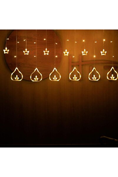 Beauenty Diwali Diya Flame String Lights, Home Decorative Curtain Lights, Eid...