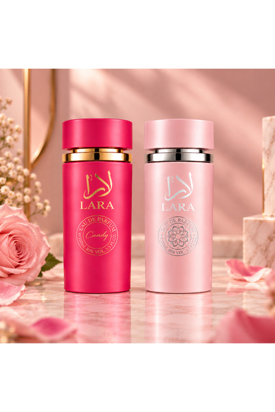 EMATTEIRO Σετ 2 γυναικείων αρωμάτων Lara Candy & Lara Pink, Eau de Parfum, 2 ...