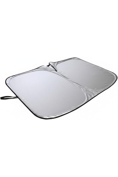Generic Brand Titanium Silver Car Sun Shade،ملمس الظل الشمسي للسيارة،فضة التي...