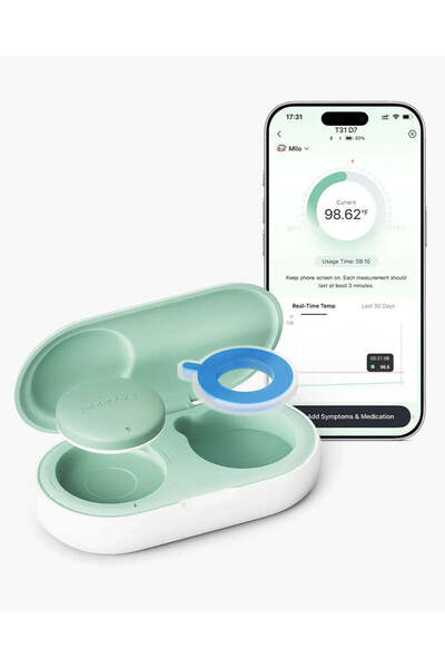 Momcozy - Wearable Digital Medical-Grade Accurate Smart Thermometer, Real-tim...