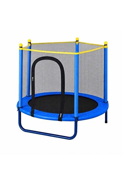 Toybox ترامبولين للأطفال مع شبكة حماية، تصميم آمن بدون فجوات، مقاس 150×115 سم