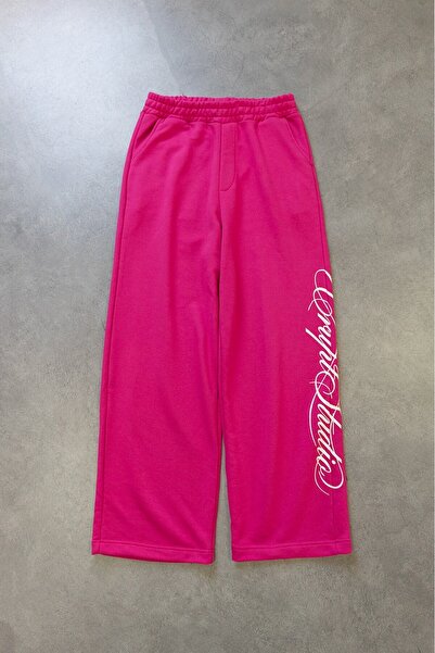 Crupt Studio Pink Chaos Script Super Baggy Sweatpants