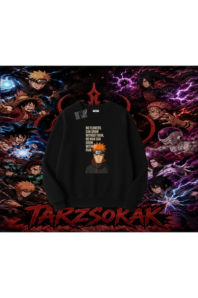 Tarzsokak Pain Nagato Naruto Anime Character Oversize Unisex Crew Neck Sweats...