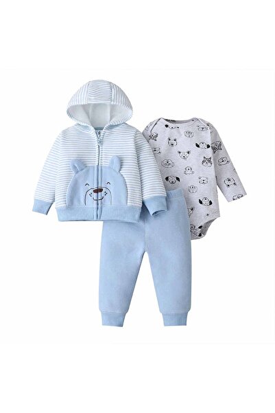 Generic MiniMe Three-Piece Clothing Set for Babies | 9–12 Months | Pink& Blue...