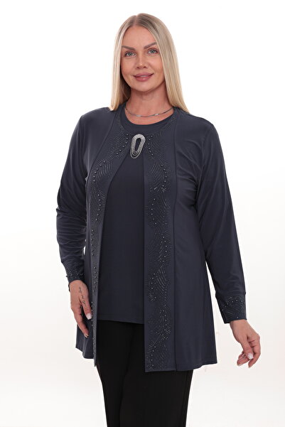 TRENDSE Anne içli-dışlı Takım Taşlı, Abiye Ceket ve tişört Takım