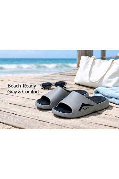 Huanhuan Shoe Men's thick-soled sporty slide sandals; men's outdoor and indoo...